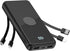 Portable Charger with Built in Cables,High Speed Power Bank 10000mAh Travel Battery Pack 5 Outputs 3 Inputs Portable Phone Charger Backup Battery ...