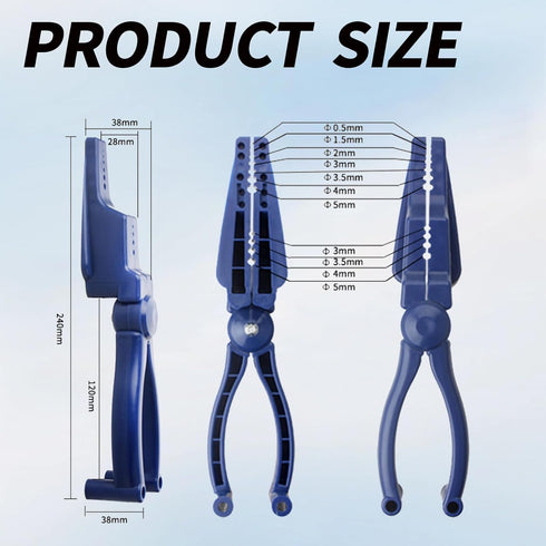 Safety Nail Holder Plastic Pliers - Secure Nails and Protect Fingers for Hammering and Pulling - Slip Joint Pliers Tool for Household Construction...