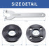7PCS Angle Grinder Nut Angle Grinder Wrench Kit 5/8-11 Flange Metal Lock Nut for Compatible with Dewalt Milwaukee Makita193465-4 Metabo Bosch Ryob...
