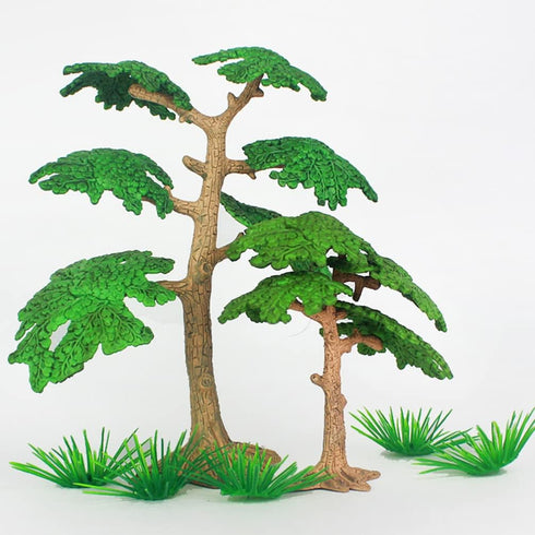 NUOBESTY Micro Landscape Decorations 3Pcs Miniature Cypress Tree Models Artificial Pine Tree Cypress Models Train Railways Architecture Landscape ...