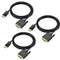DisplayPort to DVI Cable 6ft 3-Pack, DP Display Port to DVI-D Cable Male to Male Cord Compatible with Computer, PC, Monitor, TV, Projector and Mor...