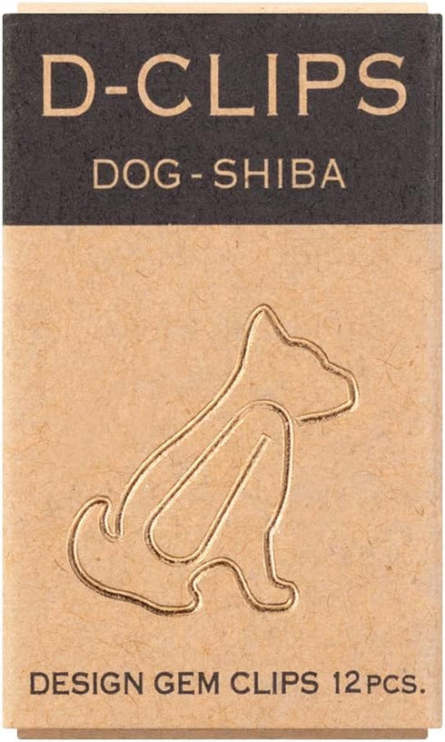 Midori Paper Clip, D-Clips Mini Box, Shiba Inu, 12 Pieces (43344006)...