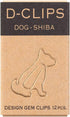 Midori Paper Clip, D-Clips Mini Box, Shiba Inu, 12 Pieces (43344006)...