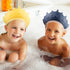 2 Pieces Soft Baby Shower Cap Soft Adjustable for Washing Hair Shield Safe Visor Cap Bathing Shampoo Shower Protection Bath Hat for Toddler Kids C...