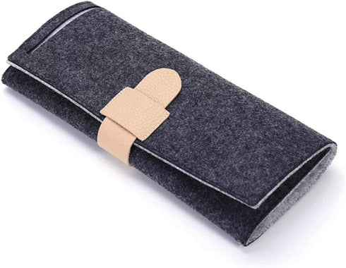 1 Piece Foldable Jewelry Roll Bag Travel Jewelry Roll Organizer Roll Up Organizer Case for Necklaces, Earrings, Rings, Chains, Bracelets, Brooches...