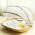 Food Serving Tent Basket - BESTCHANCEUS Hand Woven Bamboo Serving Basket Dustproof Bug Proof Mosquitoesor Vegetable Fruits Food Meals Rectangle 34...
