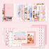 LA QUEENIE Aesthetic Scrapbook Kit,326pcs Scrapbooking Supplies Kit,Art Journaling Supplies with Stationery,A6 Grid Notebook,Scrapbook Gift for Te...