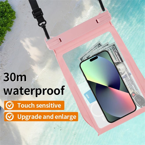 Multicolor Universal Waterproof Bag Phone Pouch Crossbody Large Phone Waterproof Dry Bag Compatible with Apple iPhone 15 Pro Max 14 for Samsung s2...