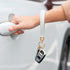 Microfiber Leather Wristlet Keychain,Wrist Keychain Car Key Chain with 5 Key Ring and Anti-Lost D Ring...