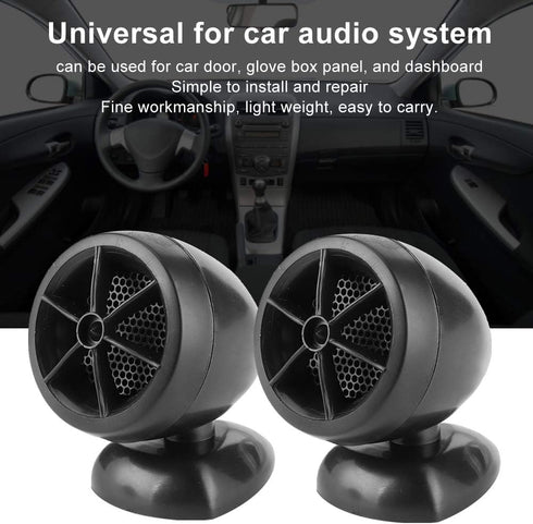 Acouto Music Horns car Audio, Car Speakers 1200W 12V Tweeter Mini Horn Music Dome Loudspeaker Audio Speaker for Car Car Door Speakers Car Audio Tw...