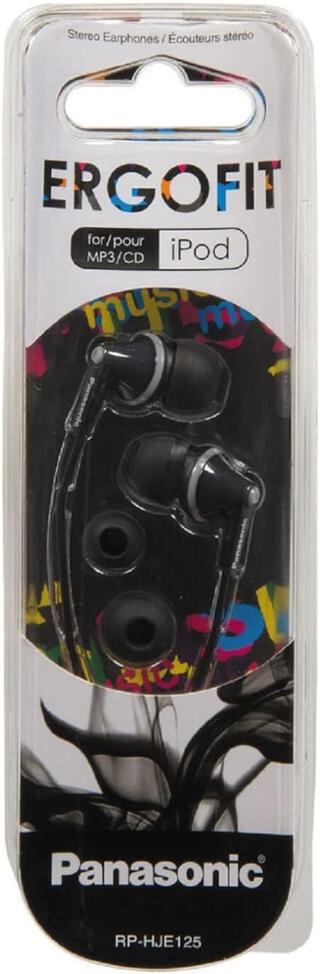 Panasonic RP-HJE125-K Headphones, Black......