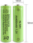 JINTION Solar Rechargeable Ni-MH AA Batteries AA 400 mAh Battery 8 Pack...