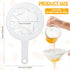 Zopeal 2 Pieces Ultra Fine Mesh Strainer Nylon Food Juice Strainer Yogurt Mesh Sieve Plastic Colander with Handle Mini Brine Shrimp Separation Net...