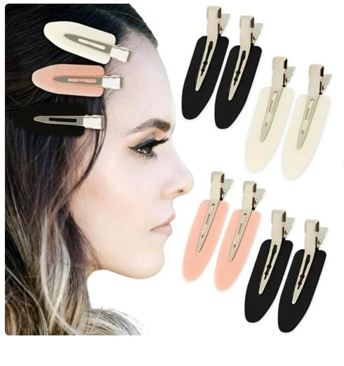 6 Pcs No Bend Hair Clips No Crease Hair Clips for Makeup Application & Hairstyling Set | Styling Duck Bill Clips | Alligator Hair Barrettes | Salo...