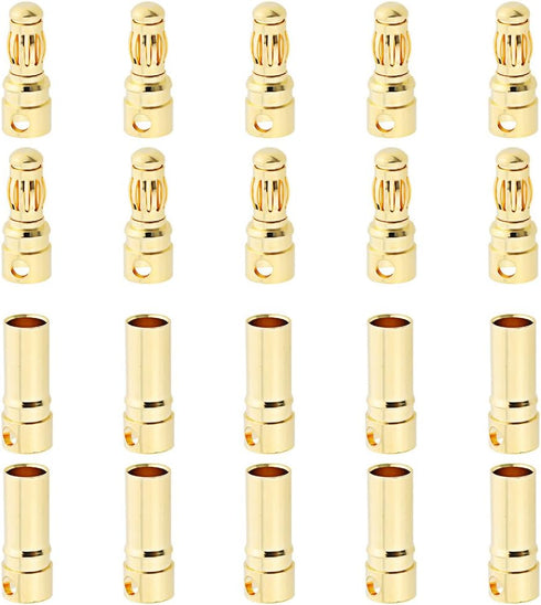 10 Sets Hobbypark Female Male 3.5mm Gold Bullet Banana Connectors RC ESC LIPO Battery Device Electric Motor Wire Parts...