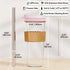 Dodoko Reusable Boba Cup with Straw - Iced Coffee & Smoothie Tumbler 24 oz - Bubble Pink...