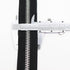 Meillia #10 40CM Large Shiny Nickel Metal Zippers Closed-end Black Heavy Duty Metal Zipper with Big Ring Pulls for Sewing, Bags, Handbags, Crafts,...
