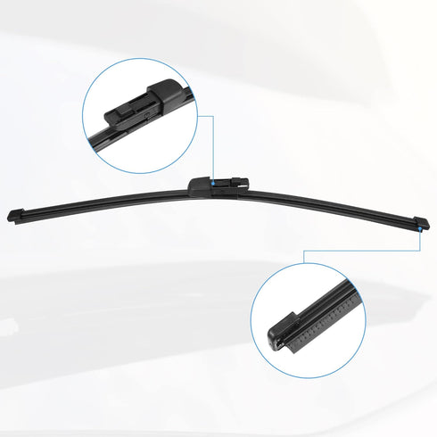 ACROPIX 15" 15" Car Rear Windshield Wiper Blade Fit for Volkswagen Tiguan - Pack of 2 Black...