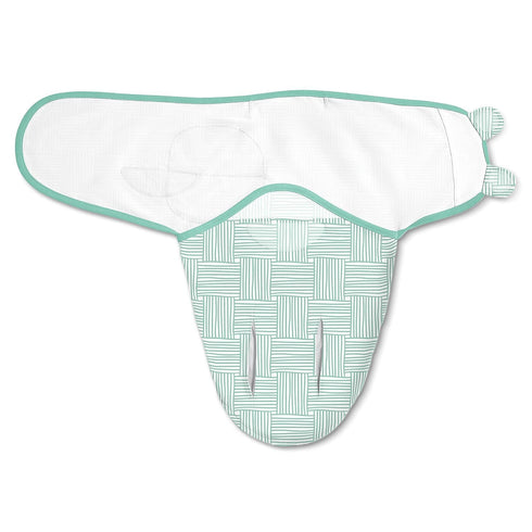 SwaddleMe Luxe Perfect Temp Swaddle with 100% Organic Cotton - Small/Medium, 1 Pack, Basket Weave, 0-3 Months...