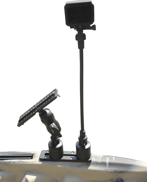 METER STAR 360 Degree Flexible Axis Camera Mount for Kayak Mounting Base with 1/4" Screws and Camera Special Mount for Hero 12 11 10 9 8 7 6 5 4 a...