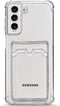 Tuokiou Clear Wallet Phone Case for Samsung Galaxy S21 5G Upgrade Card Slot Case Slim Fit Protective Soft TPU Shockproof Case with Cute Card Holde...