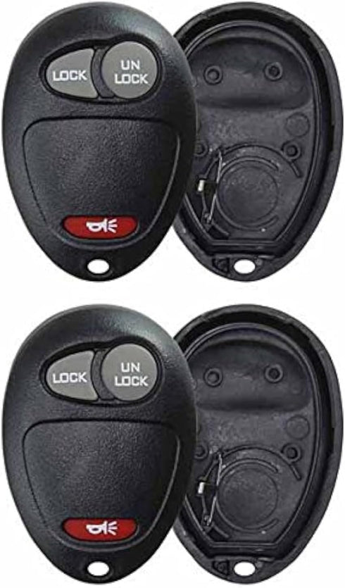 KeylessOption Just The Case Keyless Entry Remote Key Fob Shell for L2C0007T (Pack of 2)...