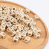 PH PandaHall 1060pcs 10mm Alphabet Wooden Beads Random Natural Square Wooden Beads 3~4mm Hole Wood Loose Bead with Initial Letter Cube Bead for Je...