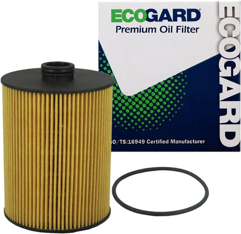 ECOGARD X10023 Premium Cartridge Engine Oil Filter for Conventional Oil Fits Volkswagen Atlas 3.6L 2018-2021, Touareg 3.6L 2012-2017, Passat 3.6L ...