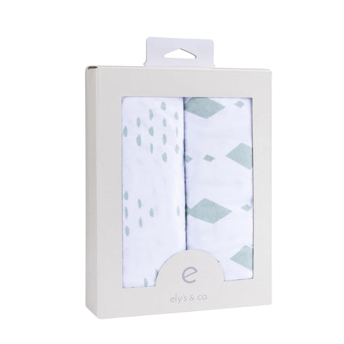 Changing Pad Cover - Cradle Sheets Fits Baby Mattress Sheet 36" X 18 - Unisex Grey Sage Diamond - 2 Pack Set...