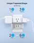 TROND 2 Prong to 3 Prong Outlet Adapter 2 Pack - Outlet Extender with 3 AC Outlets, 3-Way Outlet Splitter, Cruise Ship Essentials, 2 Prong Plug Ex...