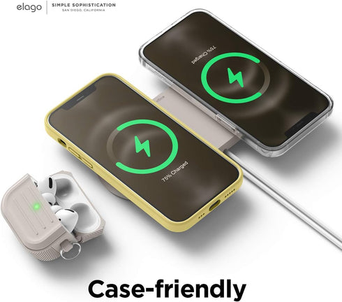 elago 2 in 1 Wireless Charger Stand, Charging Station Designed for MagSafe, Compatible with iPhone 15/14/13/12, AirPods Pro/Pro2 & AirPods 3 – [St...