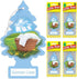 Little Trees Cardboard Hanging Car, Home & Office Air Freshener, Summer Linen (Pack of 24)...