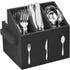 Ikee Design Wooden Utensil Caddy with Handles, Silverware Caddy, Silverware Holder for Countertop,Party,Camping and Kitchen, Silverware Organizer,...