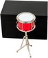 Miniature Snare Drum with Case Mini Percussion Musical Instrument Mini Snare Drum Miniature Dollhouse Model Christmas Ornament and Gift (Snare Dru...