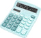 Cute Light Blue Desktop Calculator with Big Buttons, Dual Power Source, Solar and Battery, Large Display Screen - Perfect for Office, Teachers, an...