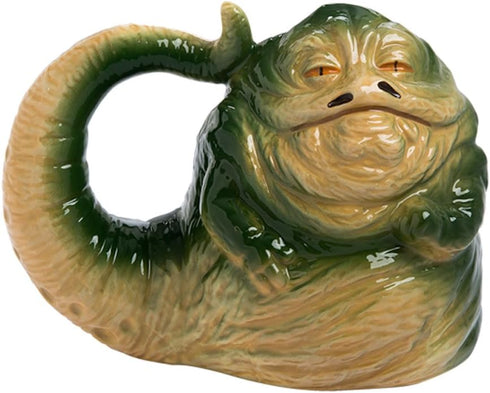 Vandor 55695 Star Wars Jabba the Hutt Shaped Ceramic Soup Coffee Mug, 20 oz, Multicolor...