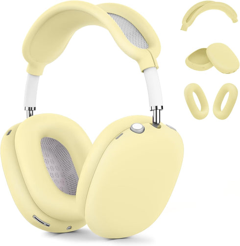 Silicone Case Cover for AirPods Max, Ear Pad Case Cover/Ear Cups Cover/Headband Cover for AirPods Max Headphones, Anti-Scratch Accessories Soft Si...