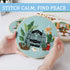 HILYPINK 4 Set Embroidery Kit for Beginners, Cross Stitch Kits for Adults with Garden Floral Plant Pattern Hand Crafts Include Embroidery Cloth Ho...