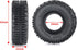 MOHERO 4PCS 1.0" Mud Grappler Rubber Tyre 1.0 Wheel Tires 62 * 22MM for Axial SCX24 90081 AXI00001 002 004 005 006 RC Crawler Car (A Style)...