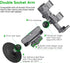FANAUE Double Socket Arm Connects to 17mm Ball Head Adapter Only, Compatible with Garmin GPS Mount and Bike Motorcycle Phone Holder, Made of Alumi...