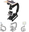 4in1 DSLR/Mirrorless/Action Camera +Camcorder +Smartphone Stabilizer Holder We-media YouTube Vlog Low Position Video Rig Mount Fit for GoPro Sony ...