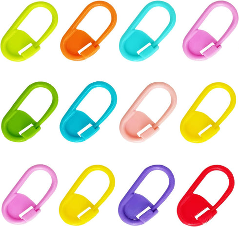 600 Pieces Colorful Plastic Safety Pins,Knitting Markers Crochet Clips,Knitting Crochet Stitch Markers,Locking Stitch Markers for Knitting DIY Cra...