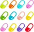 600 Pieces Colorful Plastic Safety Pins,Knitting Markers Crochet Clips,Knitting Crochet Stitch Markers,Locking Stitch Markers for Knitting DIY Cra...