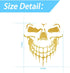 Skull Stickers and Decals for Car Windows Doors, 3D Reflective Waterproof Skull Decals for Cars Trucks (Golden)...