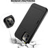 Nvollnoe for iPhone 12 Case,iPhone 12 Pro Case with Card Holder Heavy Duty Protective Dual Layer Shockproof Hidden Card Slot Slim Wallet Case for ...