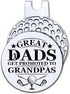 Great Dads Get Promoted to Grandpas Golf Ball Marker with Magnetic Hat Clip, Funny Golf Accessories and Golf Gifts for Men Dad Grandpa, Birthday f...