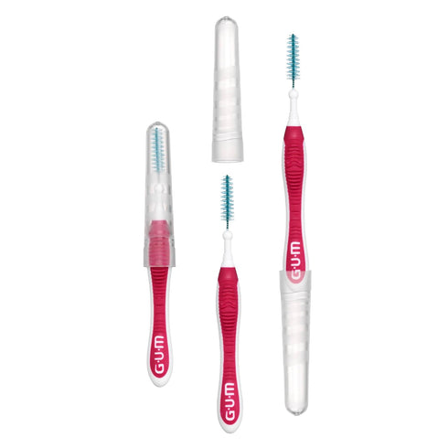 GUM Proxabrush Go-Betweens - Moderate, Interdental Brushes Between Teeth, Dental Picks for Plaque Removal, Safe for Braces & Dental Devices, 10ct ...