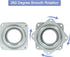 2pcs 3" Square Lazy Susan Turntable Heavy Duty Lazy Susan Hardware, Steel Ball Bearing Rotating Tray Swivel Plate for Dining Table, Stool Chair, P...