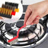 3PCS Mini Wire Brush , Wire Brush, Copper-Plated Wire Brush, Nylon Brush (1 Pieces Each) ,Curved Handle Masonry Brush Wire Bristle for Cleaning We...