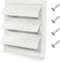 Beaquicy 6'' Louvered Dryer Vent Cover for Exterior Wall Vent Hood Outlet(Total Unit Size 8 x 8 Inches)
